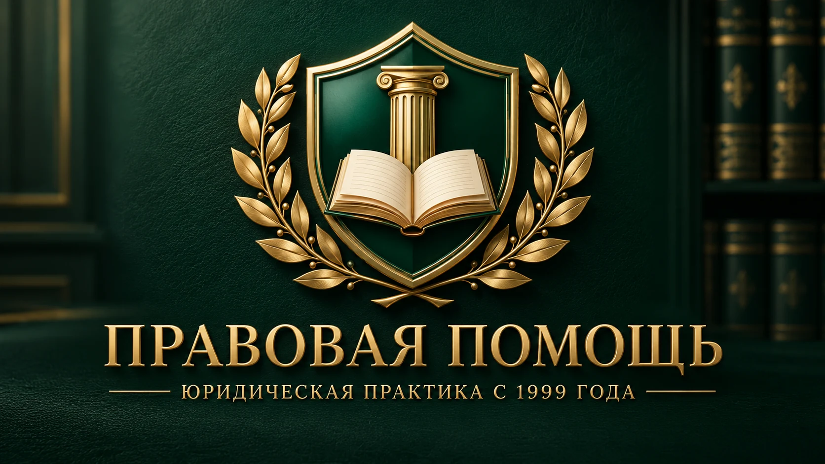 Эмблема компании «Правовая помощь» — юридическая практика с 1999 года
