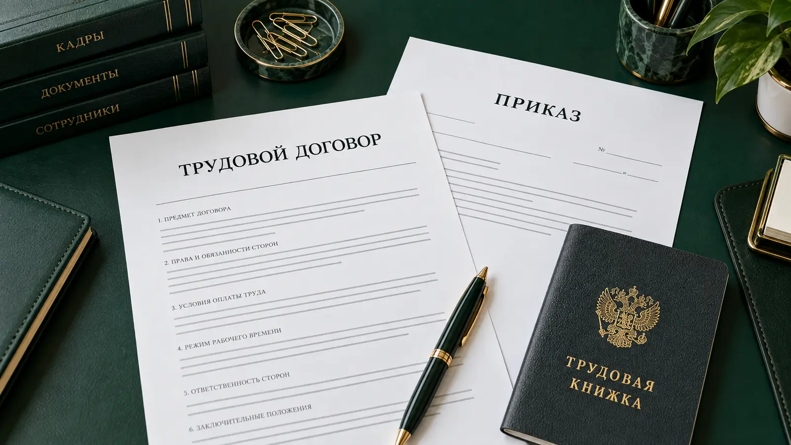 Трудовой договор, приказ и кадровые документы