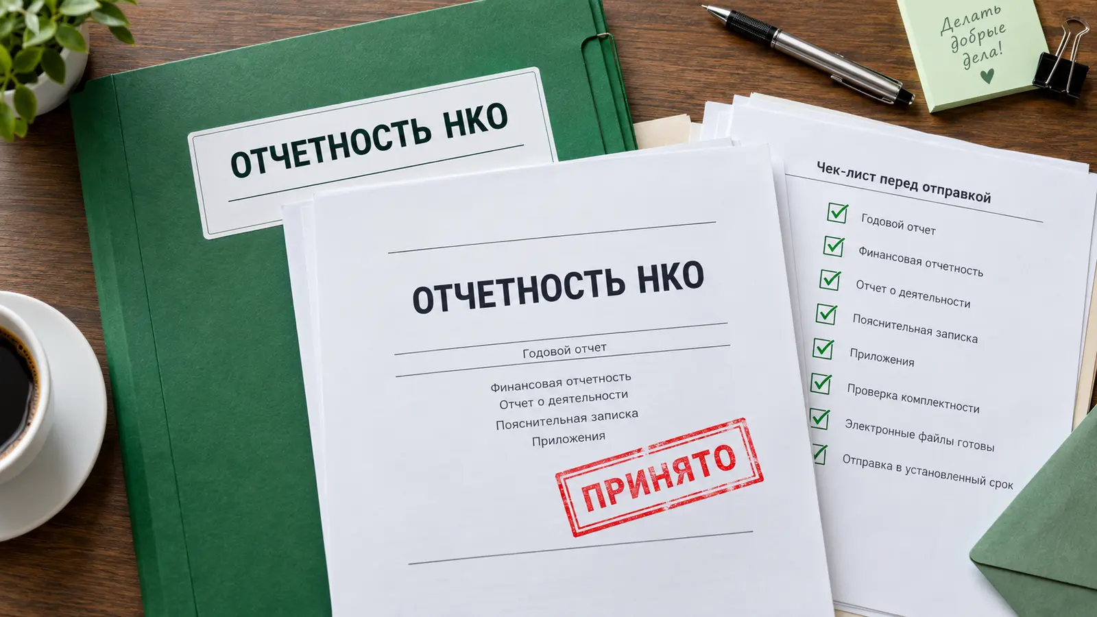 Отчетность НКО с отметкой «Принято»