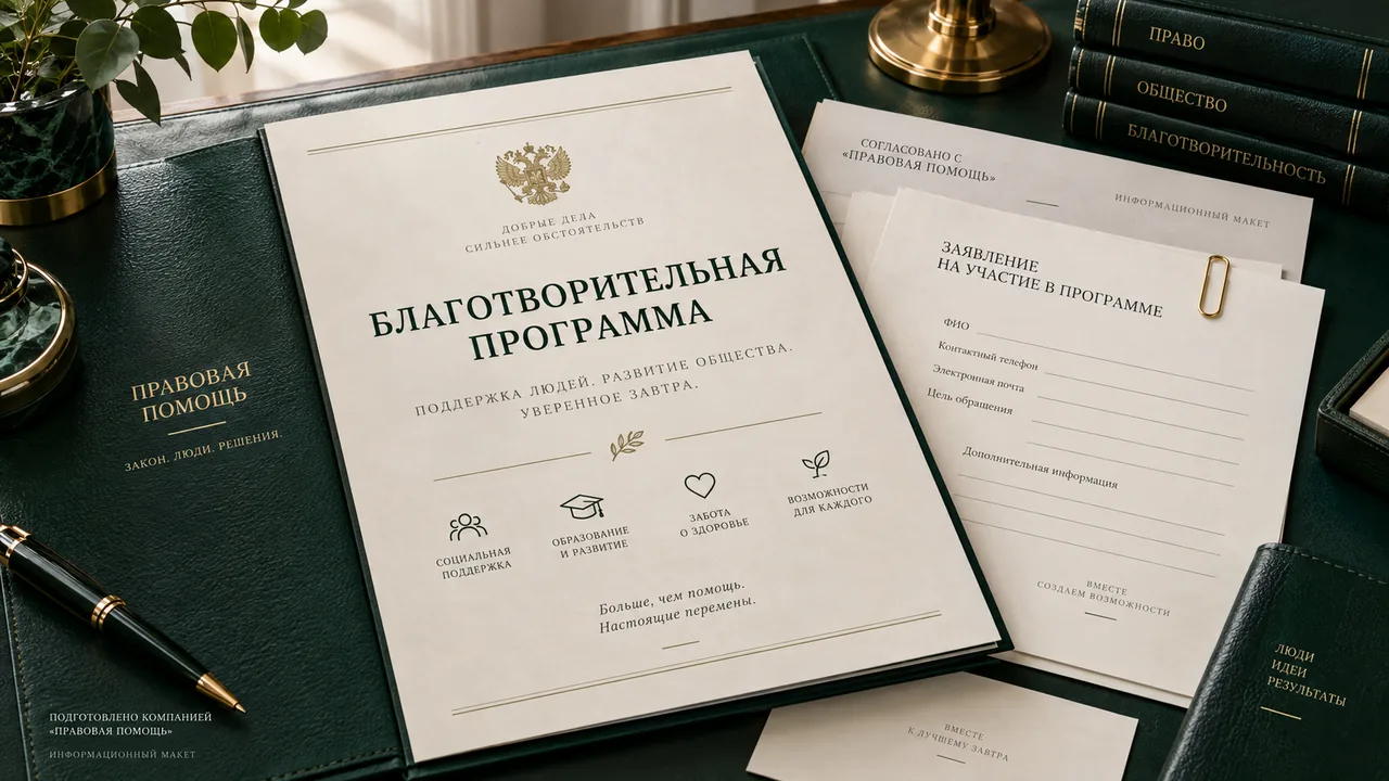 Благотворительная программа фонда и заявки на участие