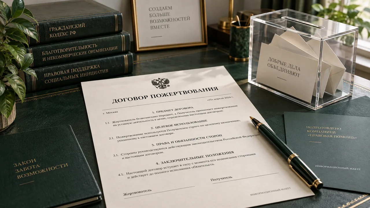 Договор пожертвования и целевые поступления