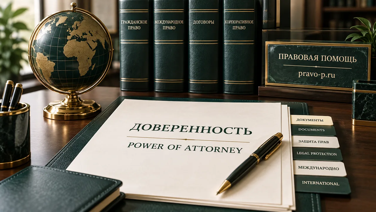 Двуязычная доверенность и глобус