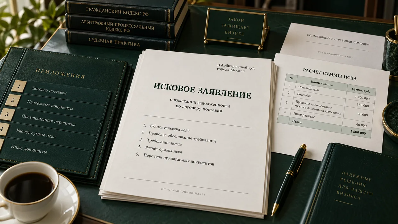 Исковое заявление с расчётом суммы иска