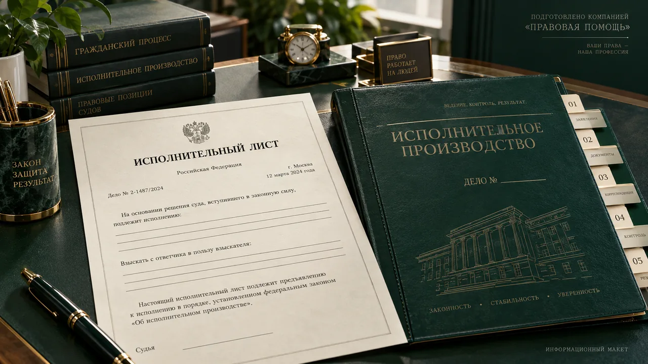 Исполнительный лист и папка исполнительного производства