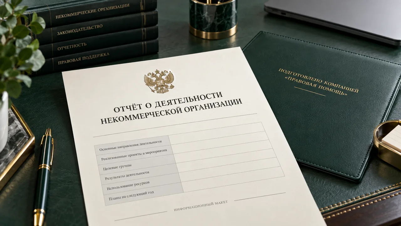 Отчёт о деятельности некоммерческой организации для Минюста