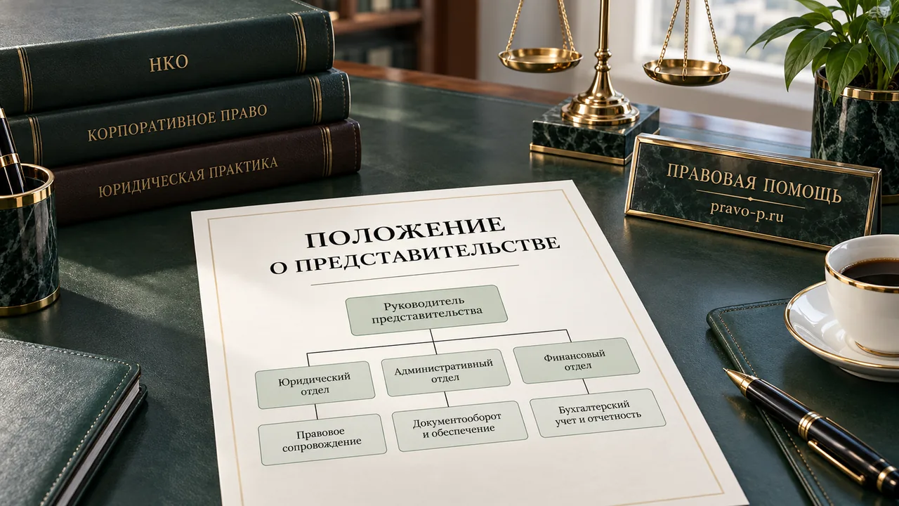 Положение о представительстве и структура подразделения