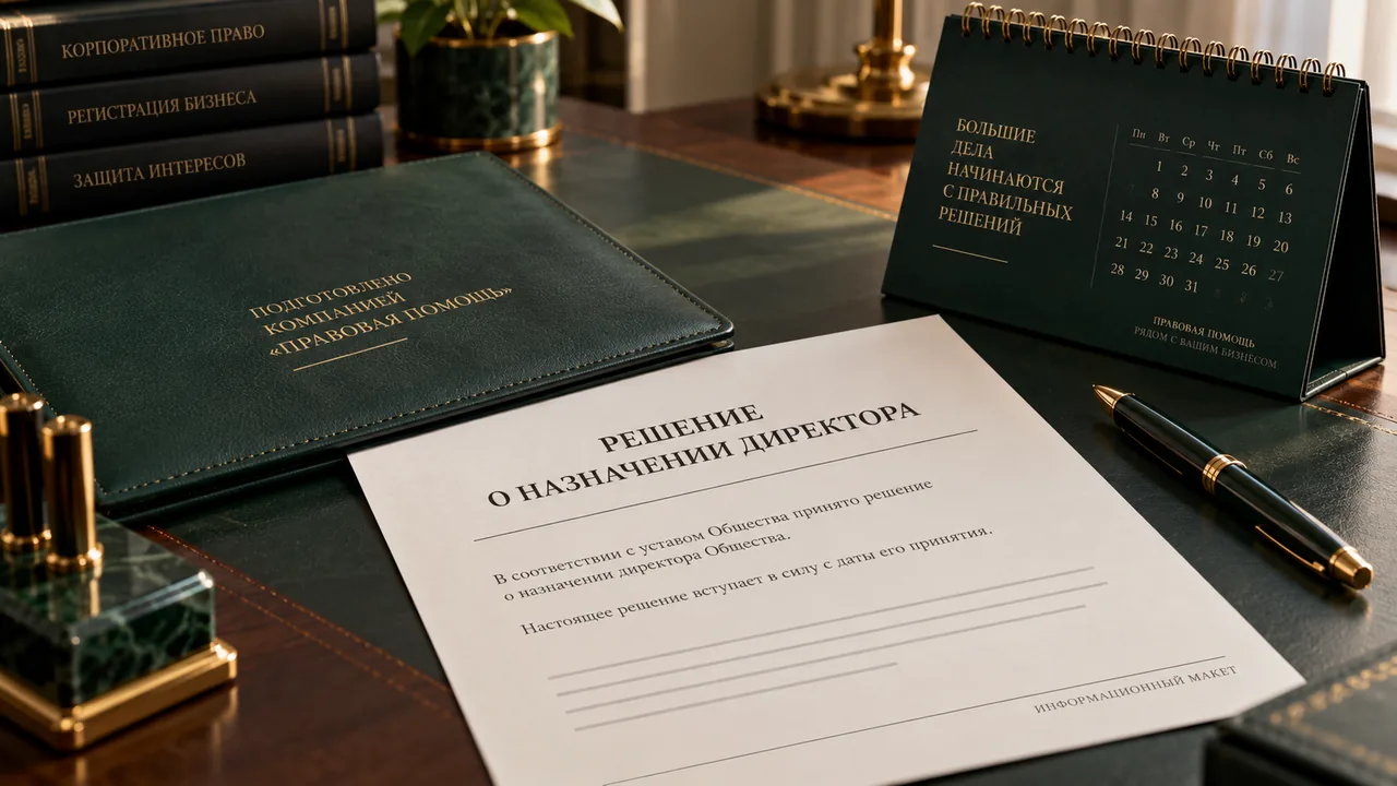 Решение о назначении руководителя НКО