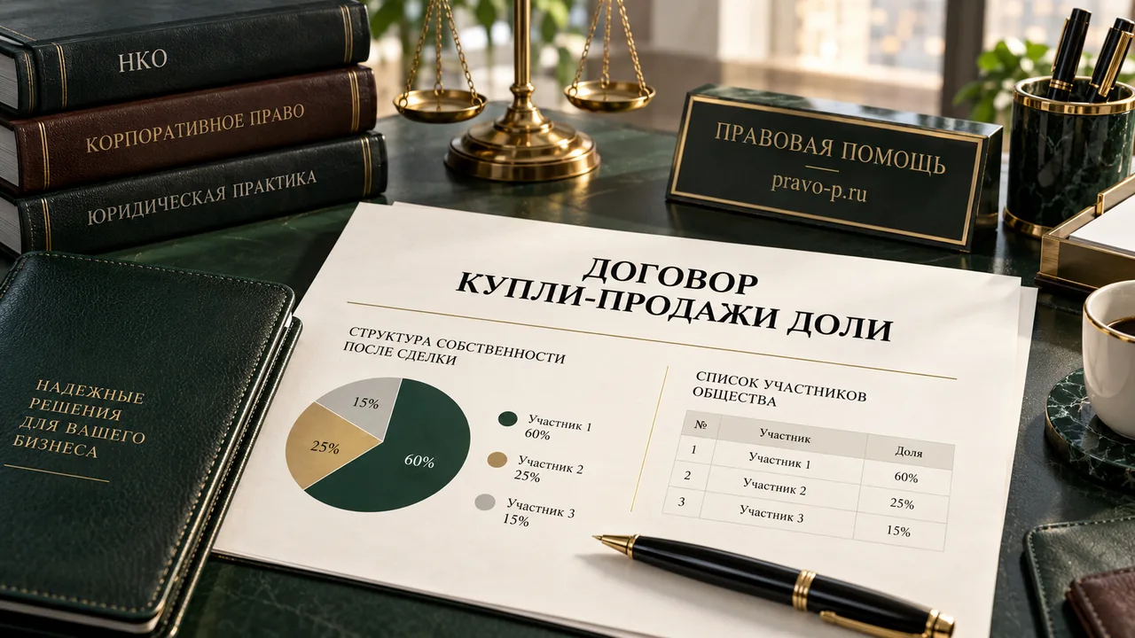 Договор купли-продажи доли и структура собственности