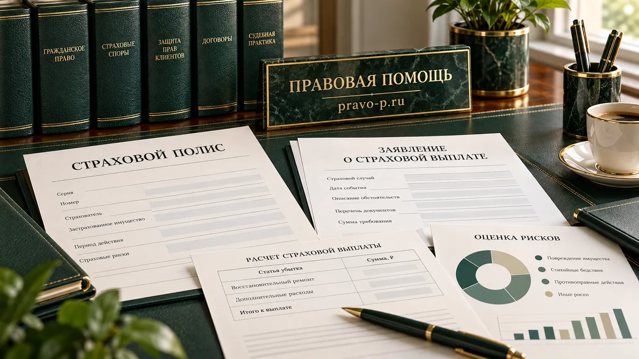 Страховой полис и заявление о страховой выплате