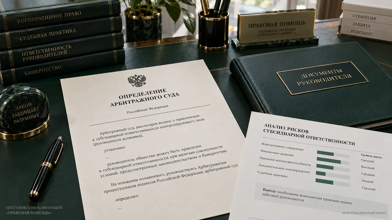 Определение арбитражного суда и анализ рисков субсидиарной ответственности