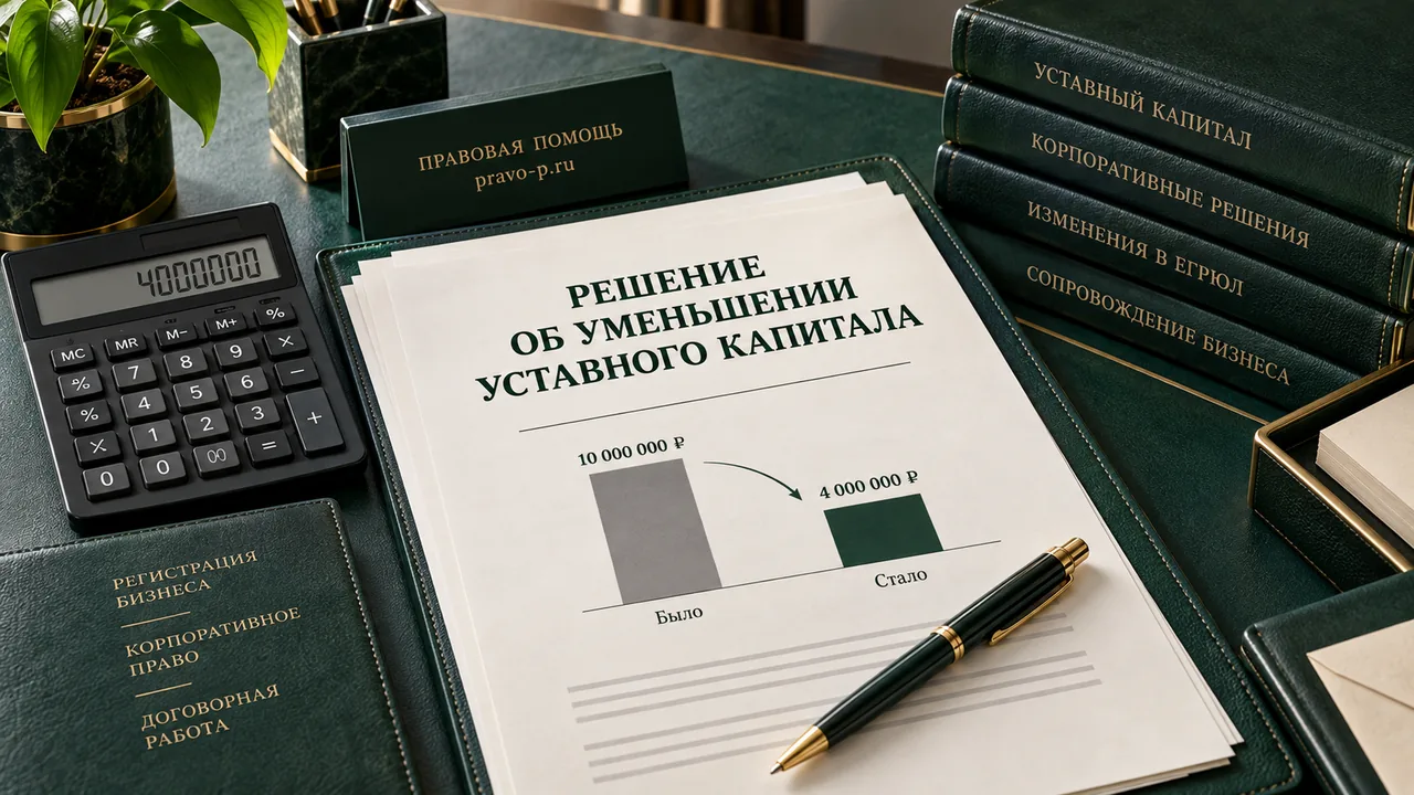 Решение об уменьшении уставного капитала
