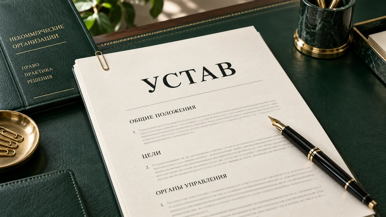 Устав НКО: документ с разделами общих положений, целей и органов управления