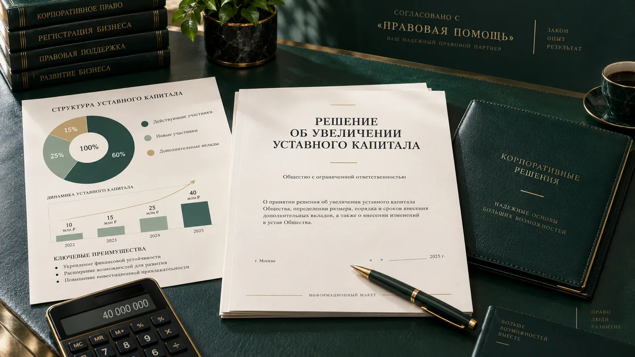 Решение об увеличении уставного капитала и структура капитала
