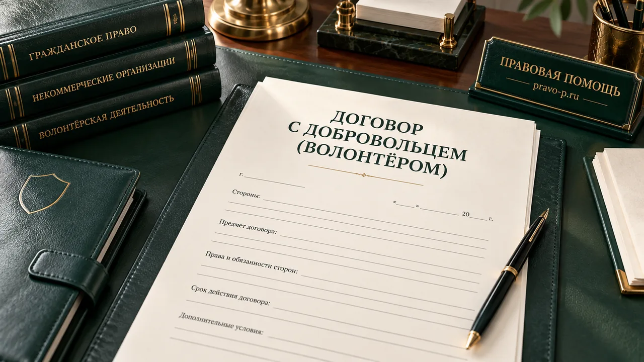 Договор с добровольцем (волонтёром)